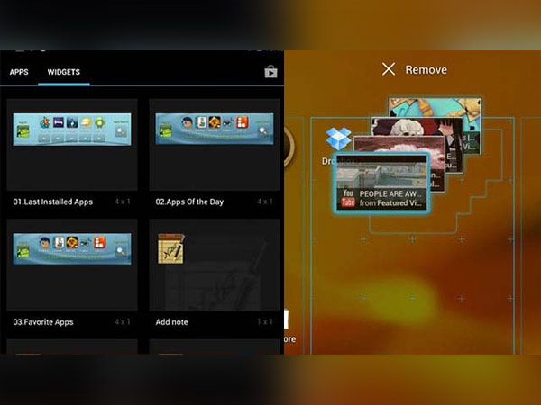 ആവശ്യമില്ലാത്ത വിഡ്‌ജെറ്റ് നീക്കം ചെയ്യുക