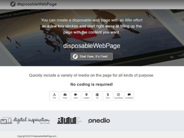 Disposablewebpage.com