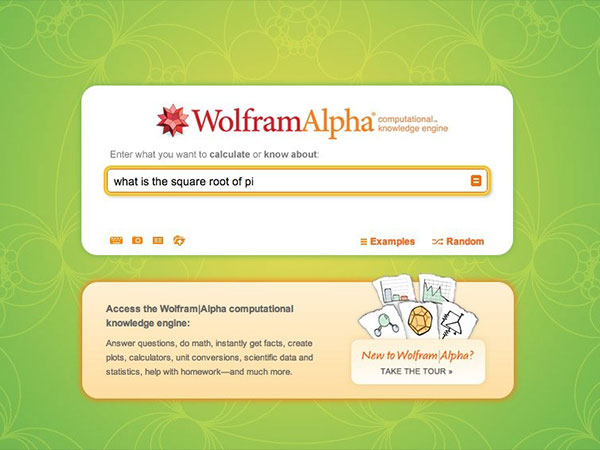 വോള്‍ഫ്രാം ആല്‍ഫ( Wolfram Alpha) 