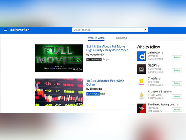ഡെയിലി മോഷന്‍ (Dailymotion)