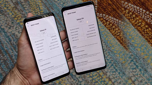 ഗാലക്‌സി എസ്9, എസ്9+ വില