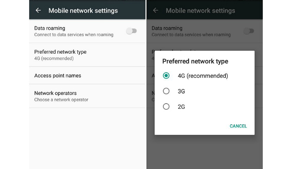1 . Network settings പരിശോധിക്കുക
