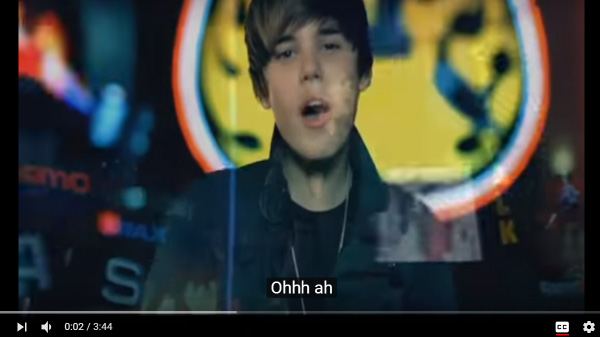 Baby, by Justin Bieber