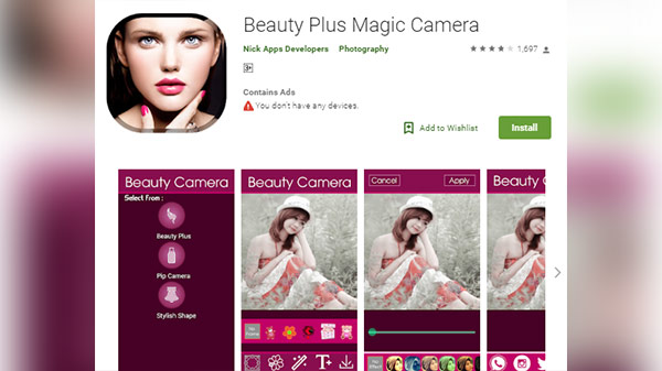 Beauty Plus Magical Camera