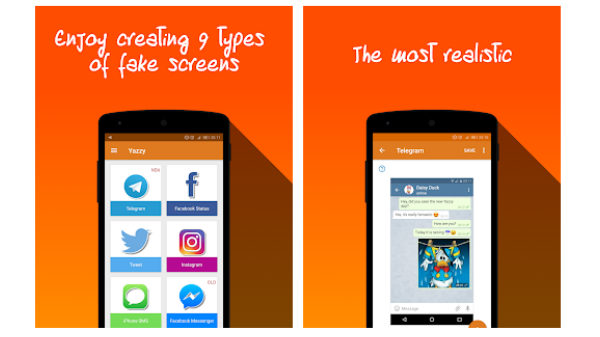 2. Yazzy (Fake Facebook and Whatsapp Conversations)