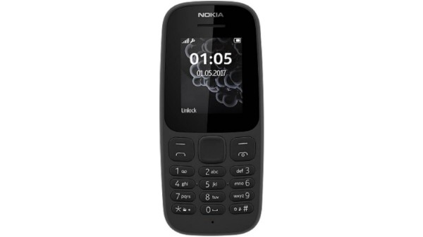 1. Nokia 105 Single Sim 2017