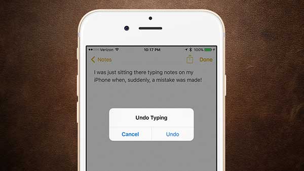 ടെക്സ്റ്റ് പഴയപടിയാക്കാൻ നിങ്ങളുടെ iPhone കുലുക്കുക