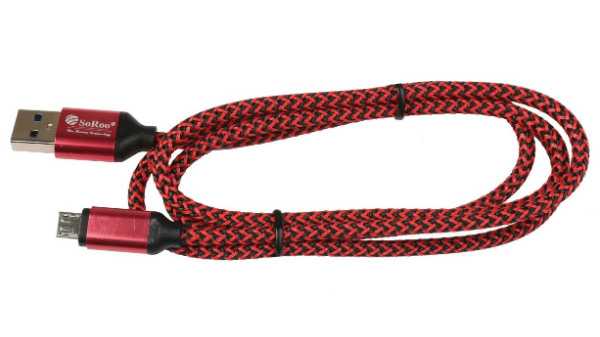 8. Amp Nylon Braided V8 മൈക്രോ യുഎസ്ബി കേബിള്