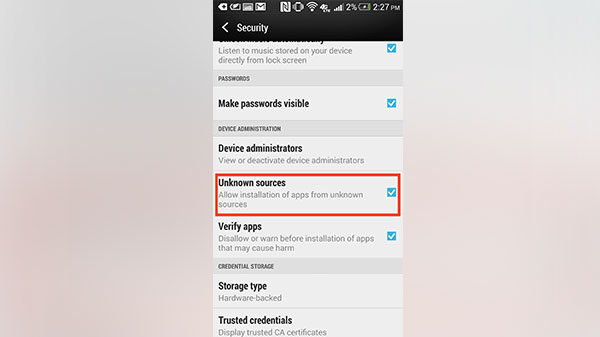  “Unknown Sources” കഴിവതും ഓഫ് ചെയ്തിടുക
