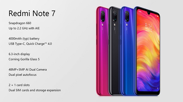 ഷവോമി റെഡ്മി നോട്ട് 7 