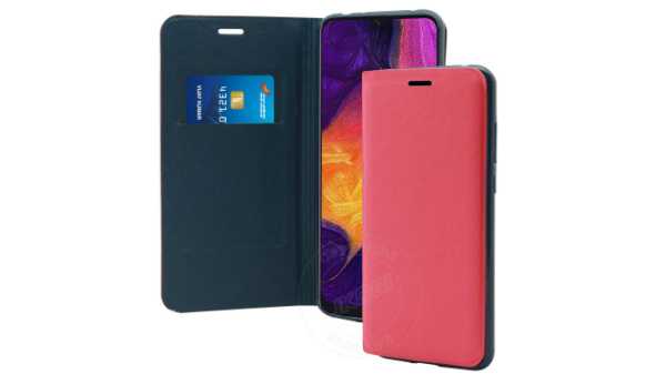 Jkobi Textured Flip Case Cover for Samsung Galaxy A50 -Pink