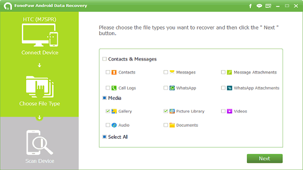 6. ഫോണ്‍പാ ആന്‍ഡ്രോയ്ഡ് ഡാറ്റാ റിക്കവറി