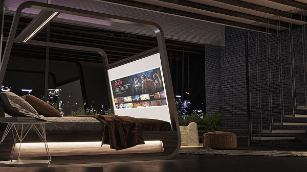 സ്പേസ്-ഏജ് സ്ലീപ്പിംഗ് ബെഡ് 