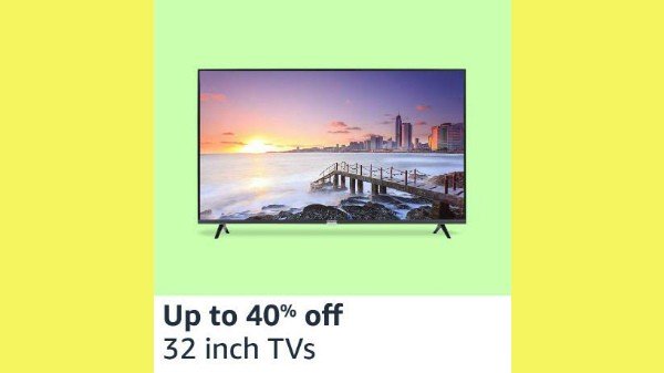 32 ഇഞ്ച് സ്‌ക്രീൻ ടിവികളിൽ 40% വരെ ഓഫ്