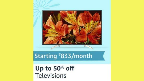 നോർമൽ ടിവികളിൽ 50% വരെ കിഴിവ്