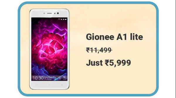 Gionee A1 Lite At Rs. 5,999