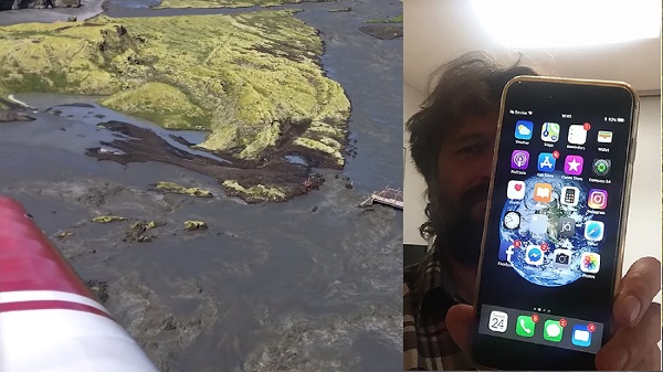  ഐഫോണ്‍ 6 എസ് പ്ലസ് വിമാനത്തിൽ നിന്നും വീണു