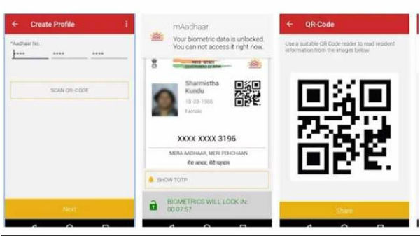 mAadhaar app