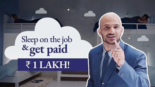 ഉറങ്ങിയാൽ ഒരു ലക്ഷം രൂപ നൽകും