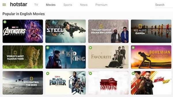 6. ഹോട്ട്സ്റ്റാർ