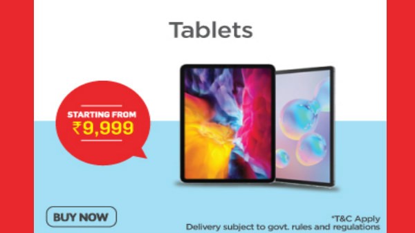 9,999 രൂപ മുതലുള്ള വിലയ്ക്ക് ടാബ്ലറ്റുകൾ