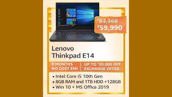 28% കിഴിവിൽ ലെനോവോ തിങ്ക്പാഡ് E14