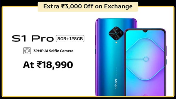 വിവോ എസ് 1 പ്രോയിൽ 10% ഓഫർ