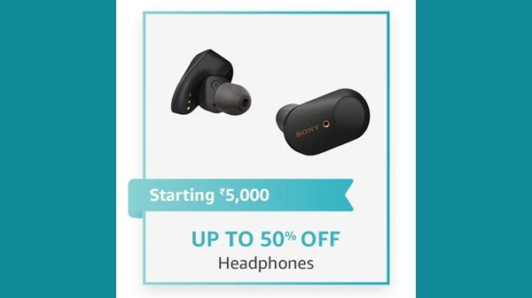 ഹെഡ്‌ഫോണുകൾക്ക് 50% വരെ കിഴിവ്