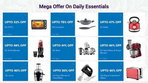 നിത്യേന ഉപയോഗം വരുന്ന ഡിവൈസുകൾക്ക് മെഗാ ഓഫറിൽ 60% വരെ കിഴിവ്