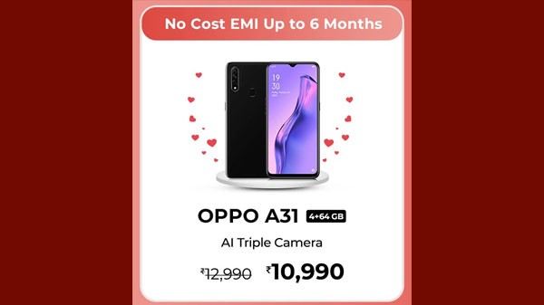 15% കിഴിവിൽ ഓപ്പോ എ31