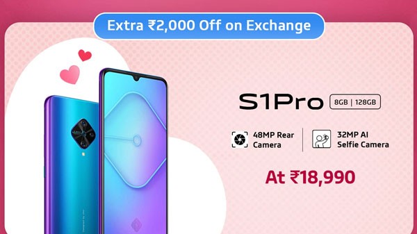 10% കിഴിവിൽ വിവോ എസ്1 പ്രോ