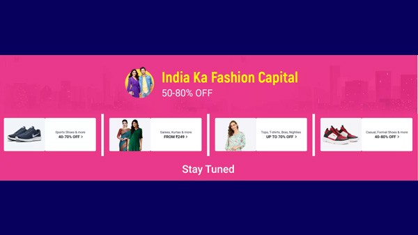 ഫ്ലിപ്പ്കാർട്ട് ബ്രാൻഡുകൾക്ക് 80% വരെ കിഴിവ്