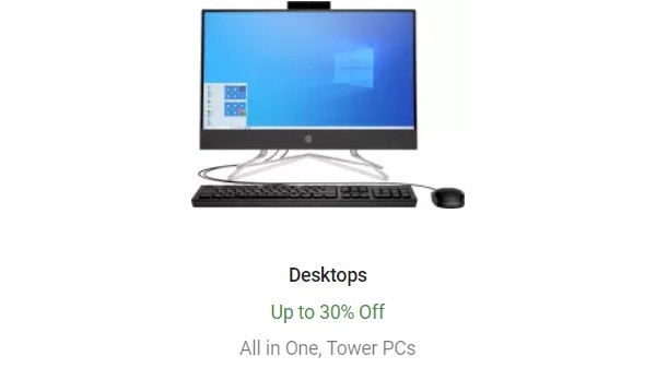 ഡെസ്‌ക്‌ടോപ്പ് ലാപ്‌ടോപ്പുകളിൽ 30% വരെ കിഴിവ്