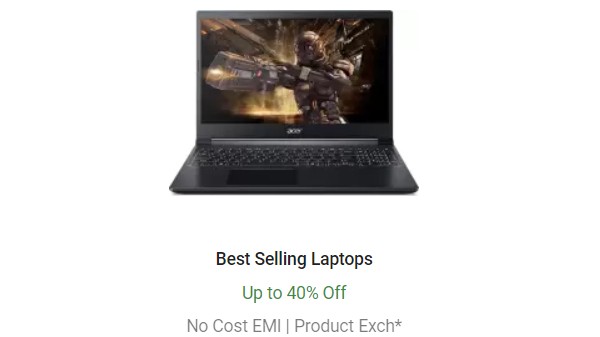 മികച്ച വിൽപ്പനയുള്ള ലാപ്‌ടോപ്പുകളിൽ 40% വരെ കിഴിവ്