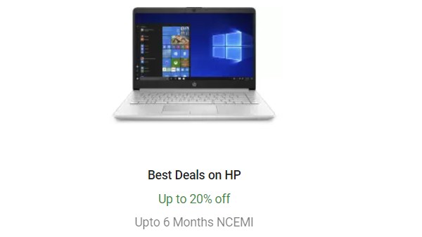 എച്ച്പി ലാപ്ടോപ്പുകളിൽ 20% വരെ കിഴിവ്