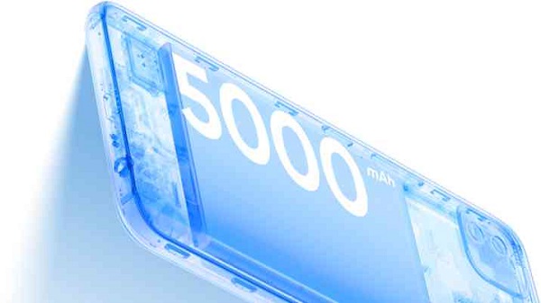 റിവേഴ്സ് ചാർജിംഗിനെ സപ്പോർട്ട് ചെയ്യുന്ന 5,000 എംഎഎച്ച് ബാറ്ററി