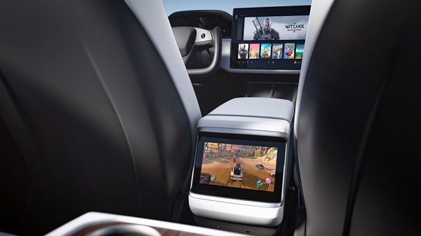 ടെസ്‌ല മോഡൽ എക്‌സിനായി എക്സ്ബോക്‌സ് ഗെയിമിംഗ് കൺസോൾ