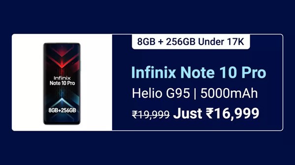 ഇൻഫിനിക്‌സ് നോട്ട് 10 പ്രോ (95 ° ബ്ലാക്ക്, 256 ജിബി) (8 ജിബി റാം)
