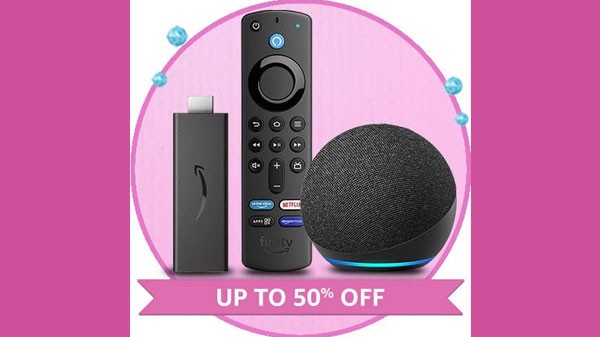 എക്കോ, ഫയർ ടിവി, കിൻഡിൽ എന്നിവയ്ക്ക് 50% വരെ കിഴിവ്