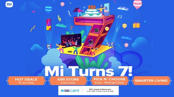 എംഐ സെവൻത്ത് ആനിവേഴ്‌സറി സെയിലിൽ പ്രോഡക്റ്റുകൾക്ക് ഓഫറുകൾ