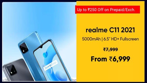 റിയൽമി സി11 2021 (കൂൾ ഗ്രേ, 64 ജിബി റോം, 4 ജിബി റാം)