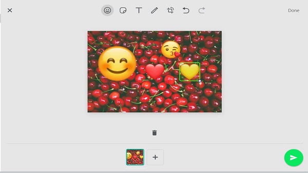 സ്റ്റിക്കറുകളോ ഇമോജികളോ എങ്ങനെ ചേർക്കാം