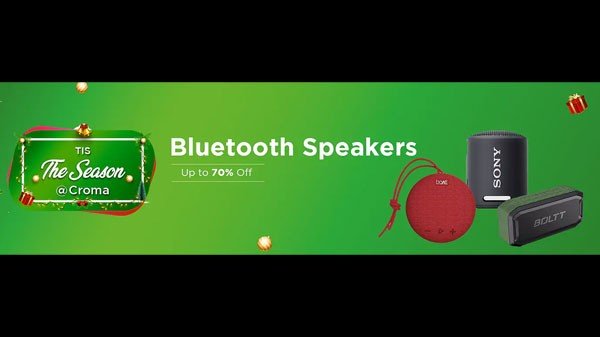 ബ്ലൂടൂത്ത് സ്പീക്കറുകൾക്ക് 70% വരെ കിഴിവ്