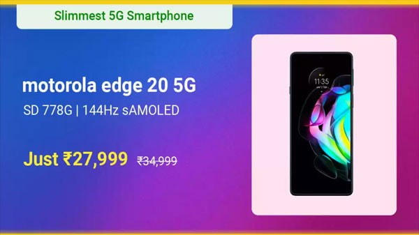 മോട്ടറോള എഡ്ജ് 20 (ഫ്രോസ്റ്റഡ് ഓനിക്സ്, 128 ജിബി) (8 ജിബി റാം)