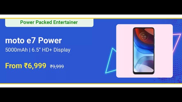 മോട്ടറോള ഇ7 പവർ (താഹിതി ബ്ലൂ, 64 ജിബി റോം, 4 ജിബി റാം)