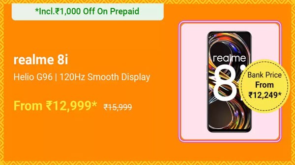 റിയൽമി 8ഐ (സ്‌പേസ് പർപ്പിൾ, 64 ജിബി റോം, 4 ജിബി റാം)