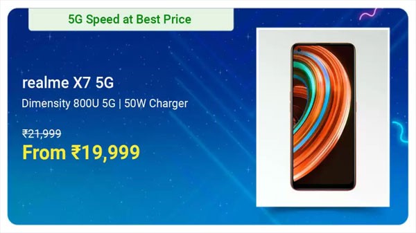 റിയൽമി എക്സ്7 5ജി (നെബുല, 128 ജിബി റോം, 8 ജിബി റാം)