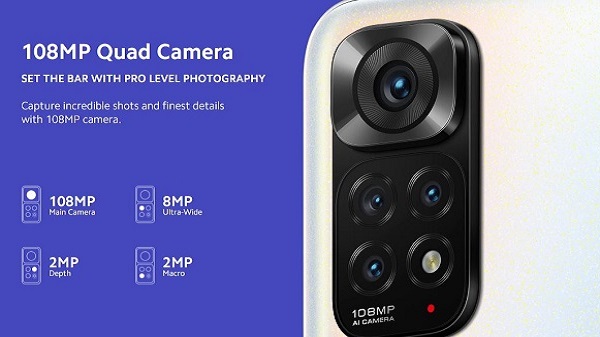 നാല് പിൻ ക്യാമറകൾ