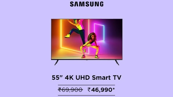 സാംസങ് ക്രിസ്റ്റൽ 4K 55 ഇഞ്ച് അൾട്രാ HD 4K LED സ്മാർട്ട് ടിവി