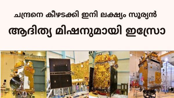 ചന്ദ്രനെ കീഴടക്കി ഇനി ലക്ഷ്യം സൂര്യൻ; ആദിത്യ മിഷനുമായി ഇസ്രോ
